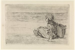 Rapariga junto ao mar de Jozef Israëls