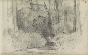 Rio numa floresta de Jozef Israëls