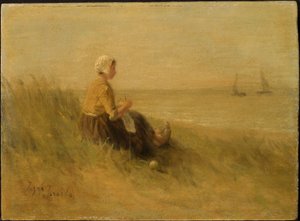 Mulher na margem de Jozef Israëls