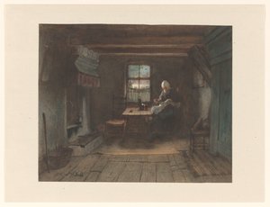 Farmhousebinnen de Jozef Israëls