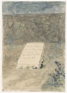 Túmulo do Sr. Carel Vosmaer em Territet de Jozef Israëls