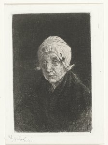 velha senhora Katwijk de Jozef Israëls