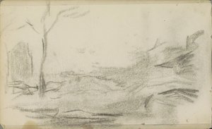 Paisagem com uma árvore de Jozef Israëls