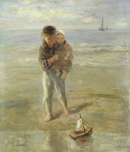 O barco de brinquedo de Jozef Israëls