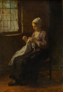 A jovem costureira de Jozef Israëls