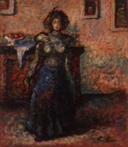 An Intimate Scene, c.1895 (painel) de József Rippl Rónai