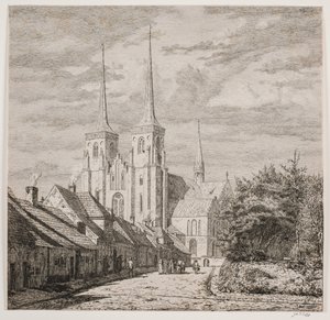 Catedral de Roskilde, vista do sudoeste