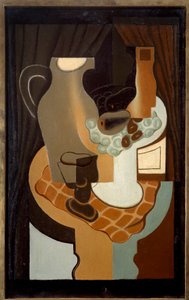 Broc e compotter. Pintura de Juan Gris (1887-1927) de Juan Gris