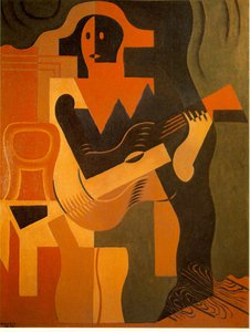 Arlequim com guitarra