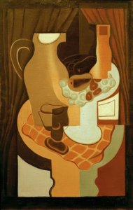 Jarro e casca de frutas de Juan Gris