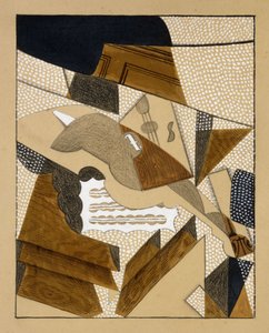 O violino, c.1915-1916 de Juan Gris