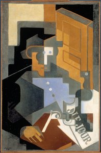 Homem de Touraine, 1918. de Juan Gris
