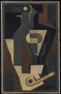 Ainda vida com tubo, 1918 de Juan Gris