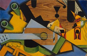 Natureza morta com uma guitarra