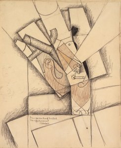 The Smoker, 1913 (carvão, giz de cera e papel lavado)