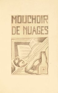 Página de título de Lenço das Nuvens de Tristan Tzara (1896-1963) 1925 de Juan Gris