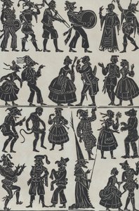 Folha 7 de figuras para bonecos de sombra chineses, 1859.