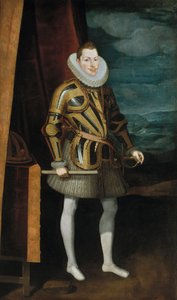 Filipe III de Espanha - Retrato de Filipe III (1578-1621), Rei de Espanha e Portugal por Pantoja de la Cruz, Juan (1553-1608)