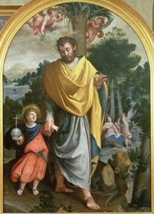 São José levando o menino Jesus de Juan Sanchez Cotan