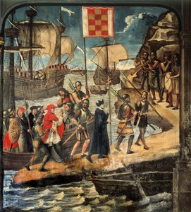 Aterragem do Cardeal Cisneros em Oran, c. 1514 (fresco)