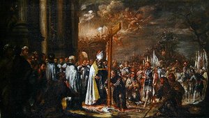 A Exaltação da Cruz (óleo sobre tela) de Juan de Valdes Leal