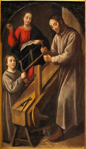 Oficina de Nazaré. Pintura de Juan del Castillo (por volta de 1590-1658), óleo sobre tela, por volta de 1634-1636. Museu de Belas Artes de Sevilha, Espanha. de Juan del Castillo