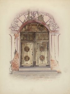 Porta e Pintura de Parede, c. 1941.