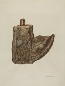 Estribo de madeira, c. 1941.