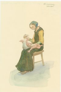 Uma mulher astuta medieval, também conhecida como uma mulher sábia, 2004.