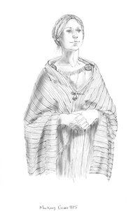 mulher anglo-saxônica, c5-10 século, c1990-2010