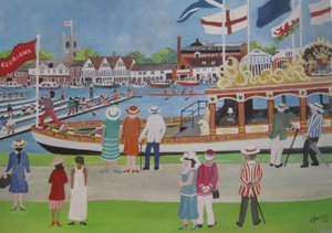 Henley - The Glorianna, 2012 (Gouache no papel) de Judy Joel