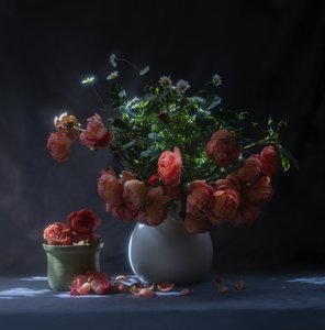 Natureza morta com rosas melancólicas de Judy Tseng