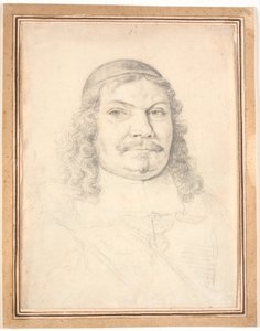 Retrato do chanceler de Holstein-Gottorp Johan Adolph Kielman von Kielmanseck (1612-1676). Busto enface à direita de Jürgen Ovens
