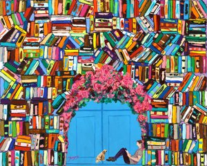 Uma escapadela entre livros e flores de Jukyong Park
