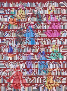 Estante de livros Hanbok para mulheres de Jukyong Park
