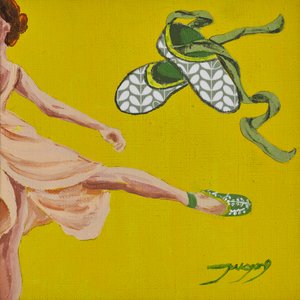 Bailarina a dançar, amarela de Jukyong Park