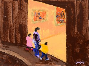 Visita à Galeria em Família de Jukyong Park
