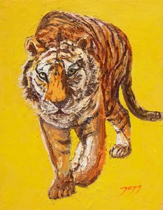 Tigre à espreita