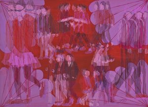 Encontro abstrato e vibrante de Jukyong Park