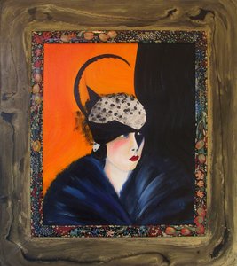 Belle Epoque I -Lady with Feather Cap-