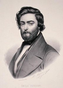 Retrato de Emile Prudent (1817-63) gravado por Marie Alophe (1812-83) (litho) de Jules (after) Laure