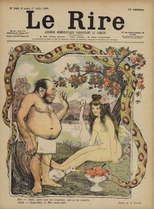 Adão e Eva, ilustração para Le Rire