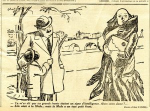 Candidato, Satirical em N & B de Jules Abel Faivre