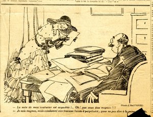 Candidato, Satirical em N & B de Jules Abel Faivre