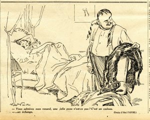 Candidato, Satirical em N & B de Jules Abel Faivre