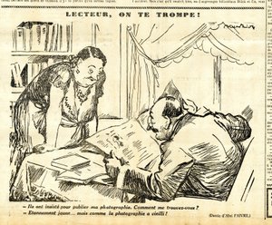 Candidato, Satirical em N & B de Jules Abel Faivre