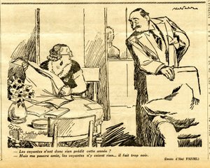 Candidato, Satirical em N & B de Jules Abel Faivre