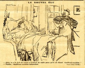 Candide, Satirical em P&B de Jules Abel Faivre