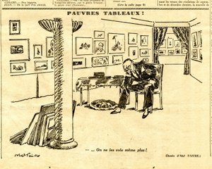 Candide, Satirical em P&B de Jules Abel Faivre