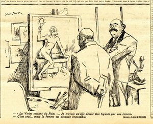 Candide, Satirical em P&B de Jules Abel Faivre